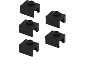 DiGiYes Lot de 5 Chaussette en silicone pour imprimante 3D Compatible avec Creality Sprite Extrudeuse Ender3 S1 Pro CR10 Smart Pro Sermoon V1 imprimante 3D