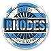 Produktbild 2 x Rhodos Griechenland Vinyl Aufkleber Aufkleber Laptop Reise Gepäck Auto Ipad Schild Fun # 6111 - 10cm/100mm Wide