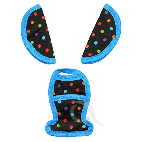 BELTS PADS SHOULDER STRAP AND CROTCH COVER fits MAXI COSI Cabriofix Cabrio car seat (1-3-blue)
