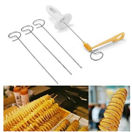 Albeey Kartoffelspirale Edelstahl Kartoffel Twister Spiralschneider - 2