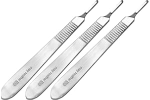 May - 3 x Skalpellhalter - Fig. 3 - rostfreier Edelstahl