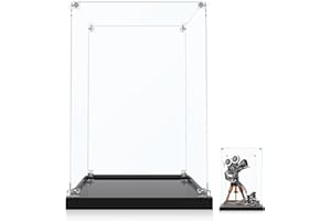 icuanuty Vitrine en acrylique pour Lego 43230 Tribute to Walt Disney 100e anniversaire pour adultes avec figurines Mickey et Minnie Mouse (Display Case Only)