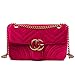 Produktbild YUHEQI 2018 Baby Kleine Goldkette Gesteppte Umhängetasche Mini Cross Body Damen Handtasche Clutch Classic Abendtasche Vorsichtig lesen Wichtige Produktmerkmale,Red1-LargeAnd