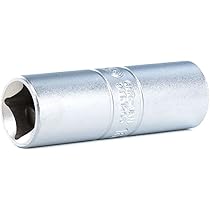 Douille Bougie 16mm 1/2" KS Tools - Longue, Chromée, Avec Caoutchouc De Maintien
