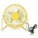 Produktbild Ventilator USB Cooler SchreibtischMini Ventilator Portable Super Stumm PC USB Notebook Laptop Computer Mit Schl¨¹sselschalter, E, gelb