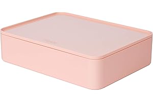 Han 1110-86 ALLISON SMART-ORGANIZER , functional, stackable utensil box with interior tray and lid, Flamingo Rose