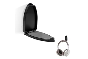 JINMINAMZ Supporto Cuffie,Parete Stand Cuffie,Porta Joystick Pieghevole,Porta Cuffies Gaming Adesivo, Universale Supporto Gancio Cuffies per Appendere Tutti da Gioco/Audio/Wireless/Controller/Zaini(Nero)