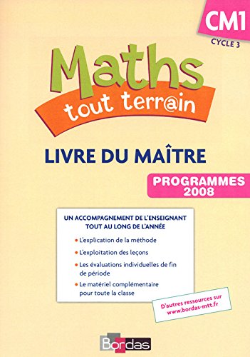 Book's Cover ofMaths tout terrain CM1 Livre du maître