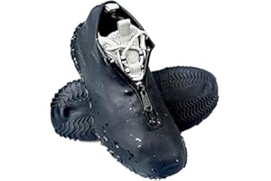 Lady of Luck Silikon Überschuh, Wasserdicht Schuhüberzieher, Überschuh wasserdichte und rutschfeste Überschuhe Wiederverwendbar, mit Verstärkter Antirutsch-Sohle für Regen, Schnee und Matsch
