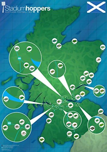 Stadium Hoppers Scotland Scratch Football Map