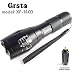Produktbild GrstaTM XF-1400 LED Taktische Taschenlampe, Super Hell, Aufladbare, Cree XML T6 Camping Taschenlampe, Wasserdicht, 5 Leuchtmodi, Geeignet für Outdoor, Camping, Reisen, Abenteuer, Jagd, Arbeit, Familie, etc.