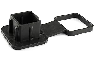 ASUDARO Tow Hitch Cap, Tow Eye Hook Cover Cap,Trailer Hitch Cap Tow Hitch Cover Car Rear Bumper Hitch Cover Square 2 Inch Traction Cover Bumper Tow Eye Hook Cover Cap For Class 3 4 5
