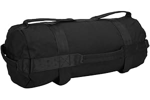 Topyond Sacchi di Sabbia per Sollevamento Pesi Sacco di Sabbia Regolabile per Potenza Fitness Pesante, 36-55L 10-40lb Sacco di Sabbia per Sollevamento Pesi con 4 Sacchi pieni per
