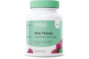 Osavi Milk Thistle, Silymarin 100 mg – 60 Vegan Capsules | Supports Liver Function & Detoxification | Contributes to Liver Regeneration and Healthy Bile Production