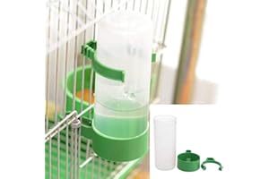 PINICECORE Oiseaux d'eau Buveur Feeder Abreuvoir avec Clip pour Animaux Produits pour Les Oiseaux Distributeur Bouteille Abreuvoirs Parfaits pour Pet Parrot Cage 90ml