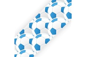 SuperDuperDecor - Football - Bedroom Wall Border - Eco Friendly 1.3m Self Adhesive Strips - Blue Balls