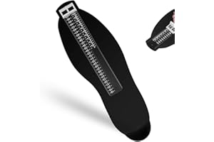 Aililong Shoe Size Meter Foot Gauge Bambini Shoe Gauge Adatto a Bambini e Adulti Foot Gauge Bambini Shoe Gauge (Nero)