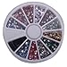 Well-Goal 1800pcs Star Shape Glitters Tips Nail Art Rhinestones Nail Art Decoration