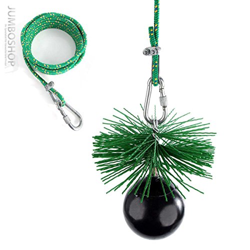 Jumbo-Shop 150mm Kaminbesen Schornsteinbesen KUNSTSTOFF Kehrbesen Schornsteinfeger Besen Kamin reinigen für PLEWA Rohr Edelstahl Keramik Schornstein - 5