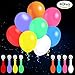 Produktbild 40 Stück LED Leuchtende Luftballons Blinkendes Licht - Bunte Farbe für Hochzeit, Party, Geburtstag, Festival, Weihnachten