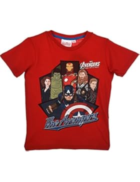 Marvel Avengers T-Shirt in Hellblau, Grau oder Rot Gr. 104, 116, 128, 140
