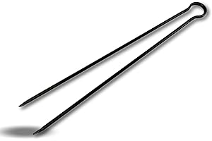 Pince à bois modèle acier forgé 70 cm | Accessoire pour entretien poêle à bois barbecue chaudière cheminée feu | Pour braises bûches charbon de bois | Attiser soulever attraper | Kibros CHPINC70