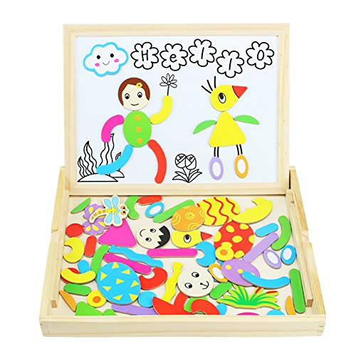Puzzle Di Legno Magnetica Lavagnetta Educativi Jigsaw