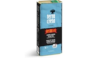 ‎TERRA CRETA Terra Creta Estate Oliwa Extra Virgin 5L – Kreta | Koroneiki | Tłoczona na zimno | Niska kwasowość | Autentyczny smak i aromat