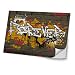 Produktbild Graffiti 10030, Forever Love You, Skin-Aufkleber Folie Sticker Laptop Vinyl Designfolie Decal mit Ledernachbildung Laminat und Farbig Design für Laptop 12.5"