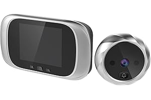 Kavolet Spioncino Elettronico, Visualizzatore Porta Digitale, Campanello, Spioncino Videocamera per Porta, Schermo LCD da 2,8 Pollici, Visione Notturna, Riprese fotografiche, per Sicurezza Domestica