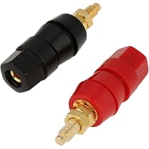 10 Prises Banane 4mm à Souder - Connecteur Pour Tests Électroniques - Laiton Nickélé
