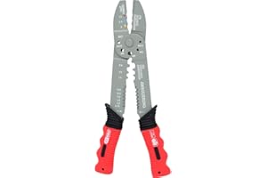 KS Tools 115.1231 Pinza a Crimpare Multifunzione per Capicorda Preisolati e non Isolati, 40 mm
