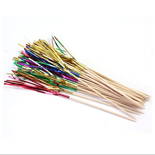50pcs Spiesse Trinken Obst Kanapees Dekor Picks Ornament Stabwerkze - 3