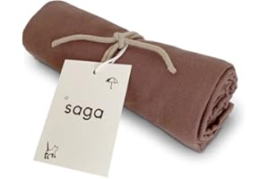 ‎SAGA COPENHAGEN Saga Copenhagen Vidar Spucktücher Baby 70x70 cm | Saugfähige Musselin Tücher aus Bio Baumwolle | Langlebiges Spucktuch & Mulltuch Baby | Soft Muslin Burp Cloths