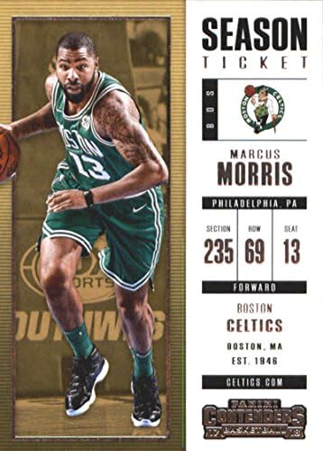 2017-18 Panini Contenders Season Ticket #50 Marcus Morris Boston Celtics Basketball Card