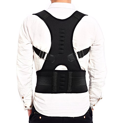 CLE DE TOUS - Talla XL Sorpote Faja Para la Espalda Faja para Corregir la Postura de la Columna Corrector de Espalda para Aliviar Dolor Lumbar