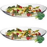 Paşabah&ccedil;e 10358 Invitation 2 Li Oval Servis Kayık Tabak 25 Cm. Fma05206