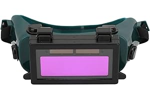 Natudeco Mascara Soldar Oscurecimiento Automático para los ojos Gafas de soldadura Soldador Gafas protectoras de soldadura eléctrica Herramienta de protección laboral (Verde oscuro)