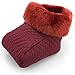 Fußwärmer Fußsack Lammfell rot