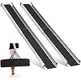 2PCS Telescopic Wheelchair Ramps 6FT, gardhom Portable Adjustable Ramps for Mobility Scooters 272KG Loading Capacity for Home Front Door Stair Steps