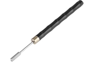 Outbit Pluma de Tinte de Borde - Mango de sándalo Acero Inoxidable Borde Superior Rodillo de Tinte Pluma de Aceite Cinturón Acabador de Cuero Artesanía de Bricolaje