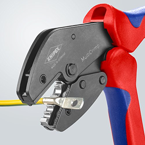 Knipex 97 33 02 MultiCrimp – Crimpzange mit 5-fach-Wechselmagazin - 5