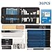 Produktbild Professionelle Kunst Set 36 STÜCKE Zeichnung Bleistifte Set für Künstler Skizzieren Bleistifte Kunst Zeichenwerkzeug Set Malerei Briefpapier mit Skizze Papier Reißverschluss