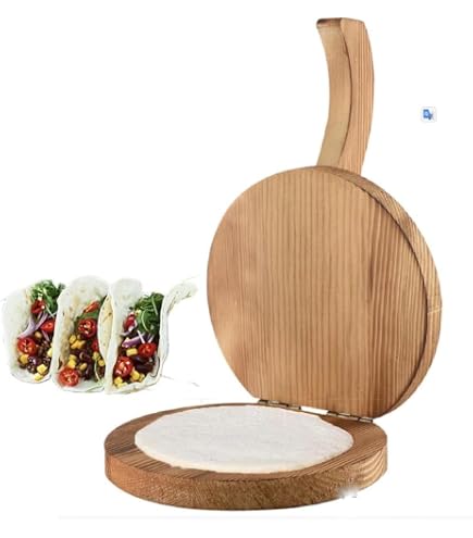 Manuelle Teigtaschenpresse Aus Holz – Knödelhaut-Maker Mit Antihaft, Ø 7,7 Cm, Für Küche & Feste