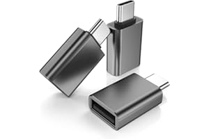 BASESAILOR Adapter USB C męski na USB 3.0 żeński 3-Pack, Thunderbolt 3 Type C OTG do MacBooka Pro 2022, iPad Mini 6 Air 4 5 generacji, Surface Go, Microsoft Galaxy S23 23 S21 S22 Plus Ultra