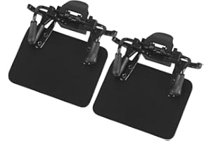 DONGKER Patch per Occhiali da Tiro, 2 Pezzi Toppe per Occhiali da Tiro con Angolo Regolabile a 180° per Occhiali Sportivi Allenamento