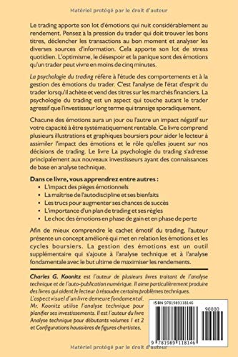 Book's Cover of La psychologie du trading: Contrôler ses émotions et utiliser l'analyse technique pour faire un plan de trading profitable