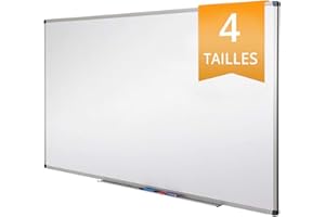Tableau Blanc Office Marshal® | Tableau Magnétique Élu Meilleur Rapport Qualité/Prix | Tableau Effaçable Aimanté | Série PRO, 78x110cm