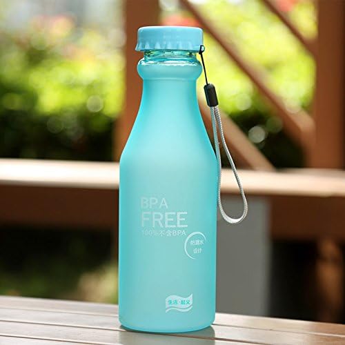 350ml 550ml Scrub Colorful Plastic Water Bottle BPA Free Portable Drinkware Leakproof Travel Bottle