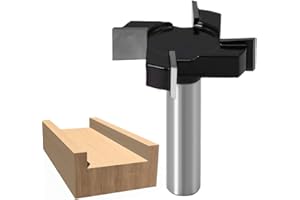 WSOOX 12mm Gambo Fresa Legno Piallatrice Utensile Piallatura per CNC Spoilboard Surfacing Router Bit